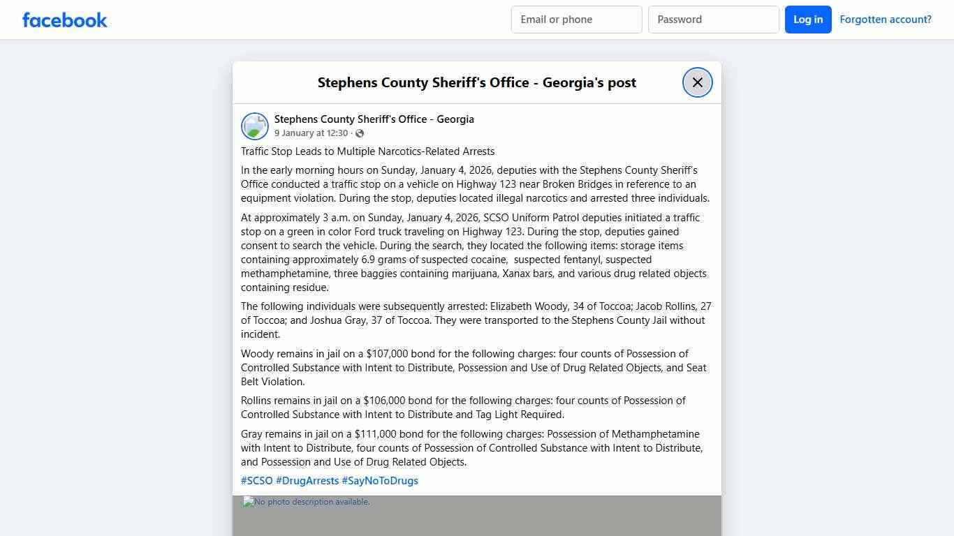 Traffic Stop... - Stephens County Sheriff's Office - Georgia Facebook